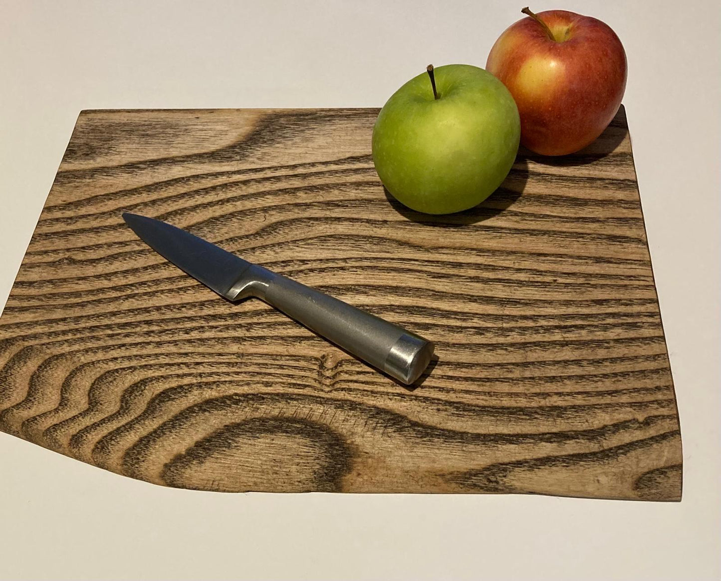 live edge ash chopping board