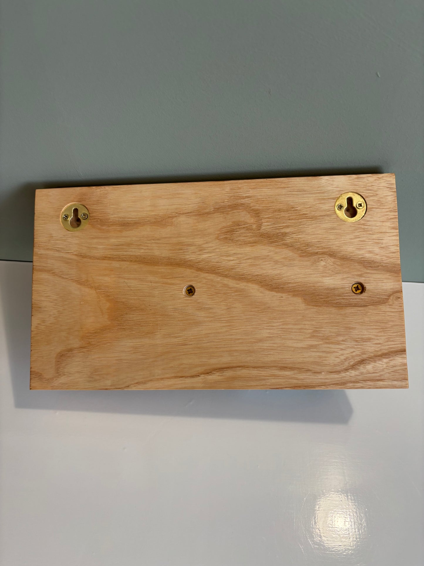 Handmade Ash Key Coat Shelf with Land Rover Defender 110 Model – Rustic Wall Rack