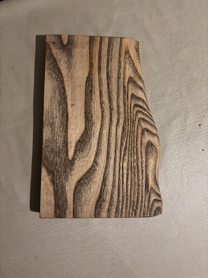 live edge ash chopping board